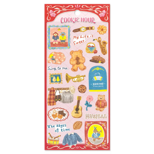 Mind Wave Cookie Hour Sticker Sheet - Bear Cookie