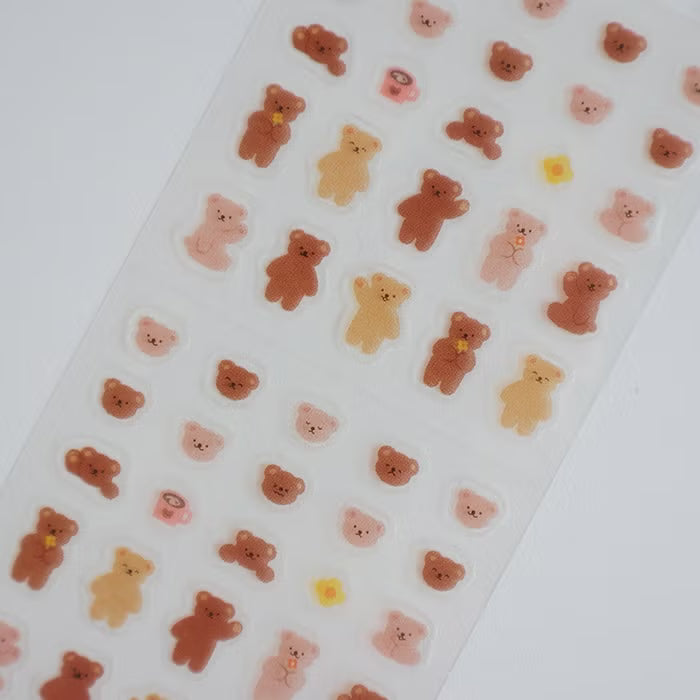 Furukawashiko Choco-Peta Sticker Sheet - Bear
