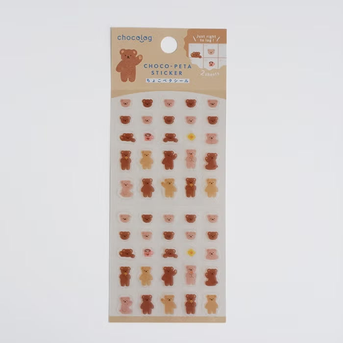 Furukawashiko Choco-Peta Sticker Sheet - Bear
