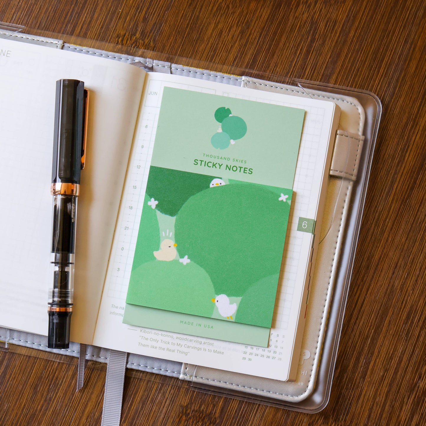Thousand Skies - Sticky Notes - Duckies in Green Pads