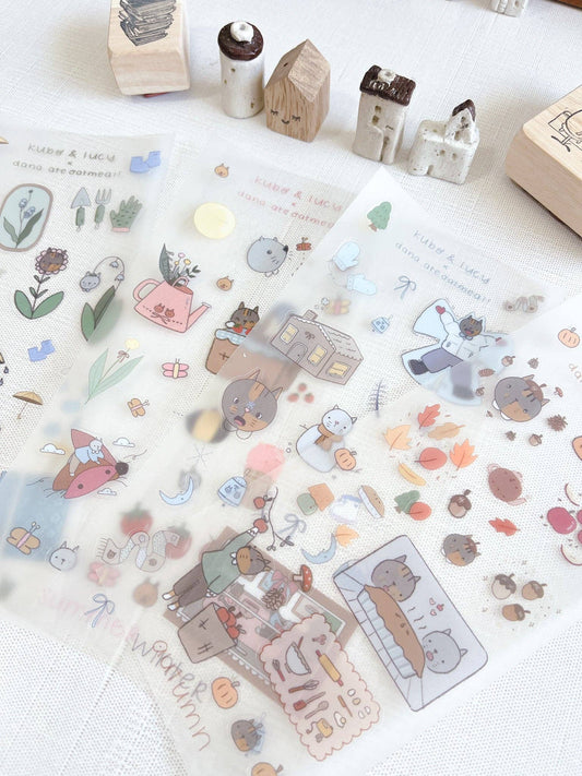 Kuboandlucy x Dana Ate Oatmeal - Four Seasons Sticker Sheet