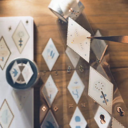 Yohand Studio Silver Foil PET Tape - Bird and Flower