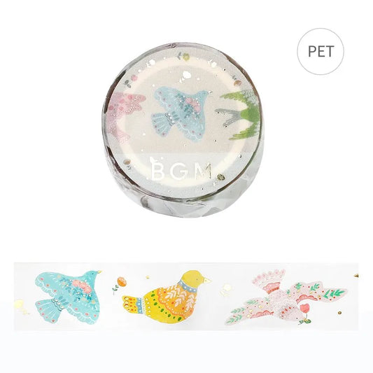BGM Washi Tape - Standard Life Series - Bird Embroidery