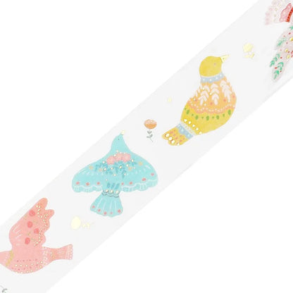 BGM Washi Tape - Standard Life Series - Bird Embroidery