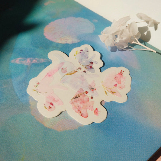 mikan manta - Transparent Sticker - Birdies Flying
