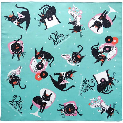 Cozyca x Kuroneko - Handkerchief - Black Cat Robin