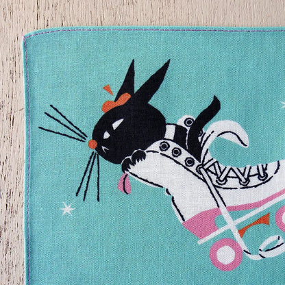 Cozyca x Kuroneko - Handkerchief - Black Cat Robin