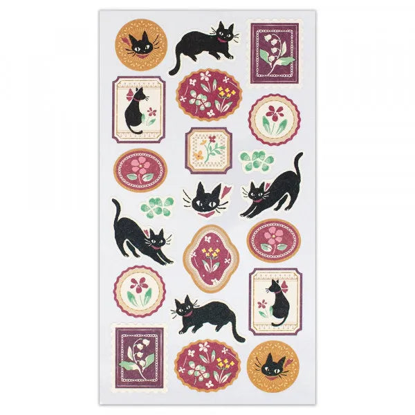 NB Large Sticker Sheet - Wanowa Series - Black Cat