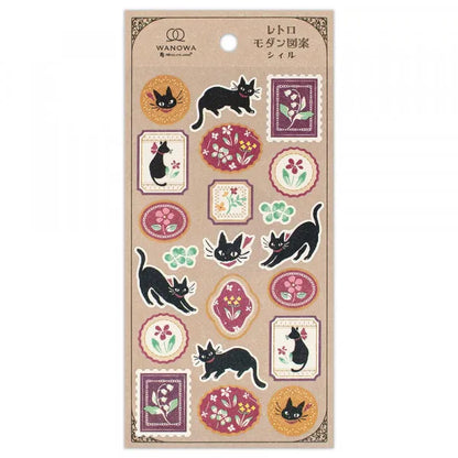NB Large Sticker Sheet - Wanowa Series - Black Cat