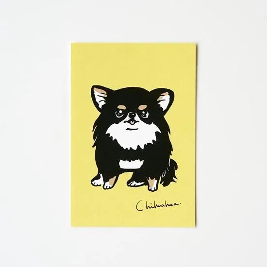Seiko Sensei - Postcard - Black Chihuahua