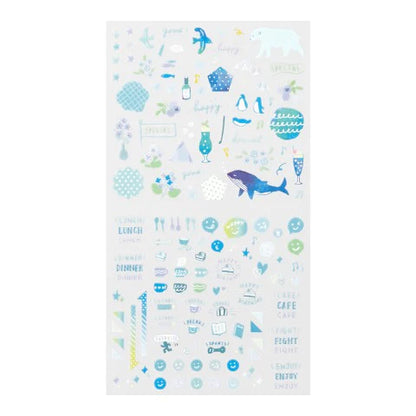Midori Planner Sticker Sheet - Color Theme - Blue