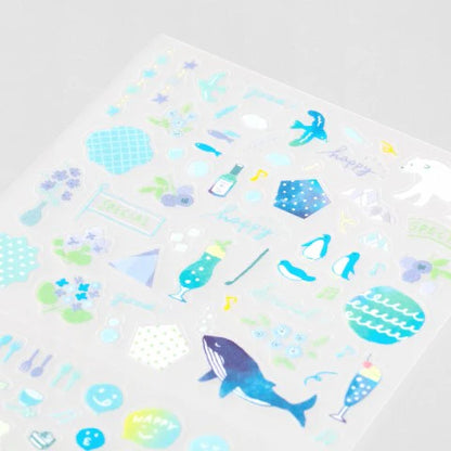 Midori Planner Sticker Sheet - Color Theme - Blue