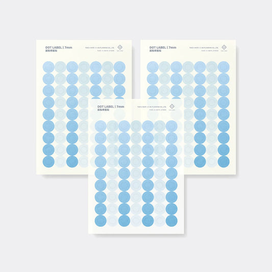 Take A Note - Washi Dot Label - 3 Sheets - 7mm