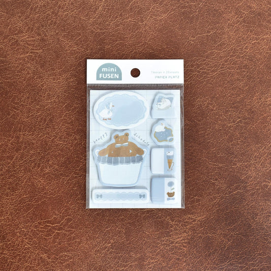 Papier Platz x Tobimatsu Shoichiro - Mini Planner Sticky Notes - Blue Favorite