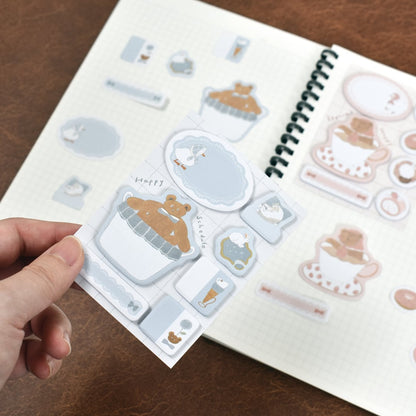 Papier Platz x Tobimatsu Shoichiro - Mini Planner Sticky Notes - Blue Favorite
