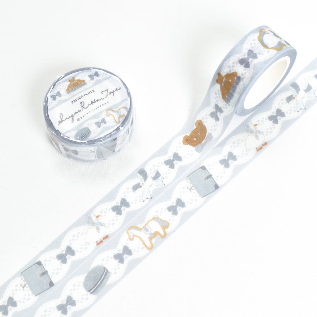 Papier Platz x Tobimatsu Shoichiro - Sugar Ribbon Washi Tape - Blue Favorite