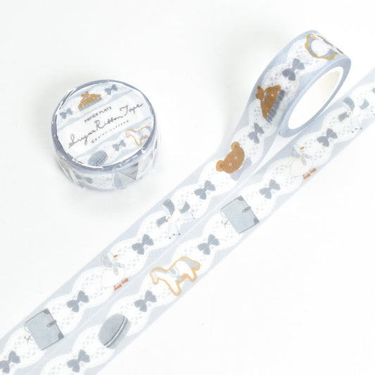 Papier Platz x Tobimatsu Shoichiro - Sugar Ribbon Washi Tape - Blue Favorite
