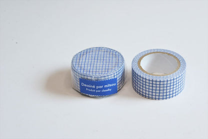 Classiky x mitsou - Grid Washi Tape - Blue