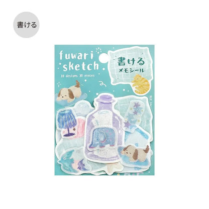 BGM Flake Stickers - Fuwari Sketch Series - Blue