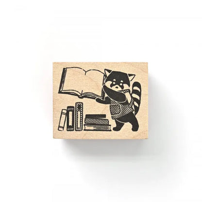 NB Wooden Stamp - Ressa Panda Books Series - Bookstore