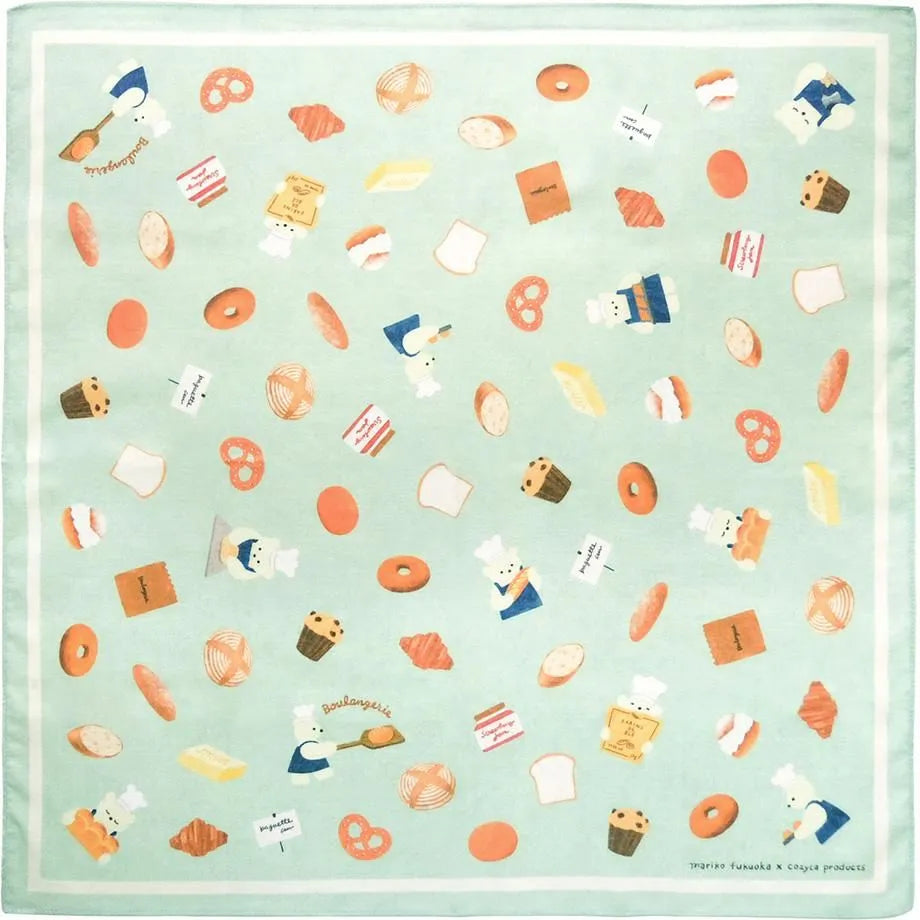 Cozyca x Mariko Fukuoka - Handkerchief - Boulangerie