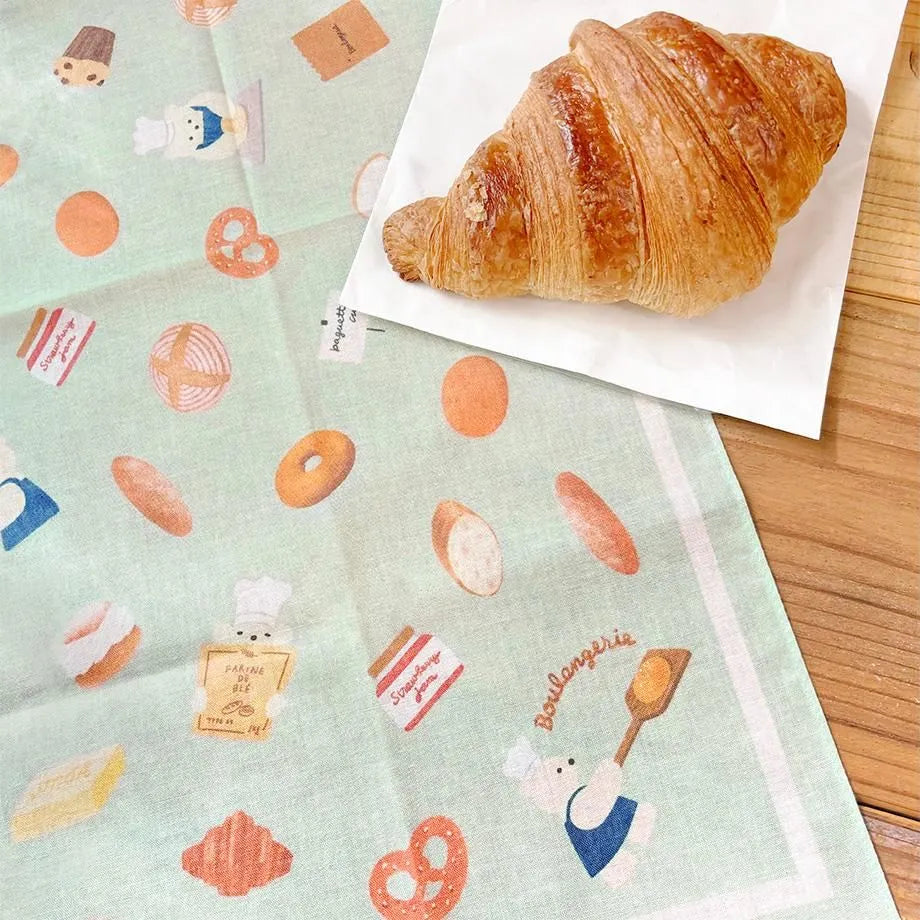 Cozyca x Mariko Fukuoka - Handkerchief - Boulangerie