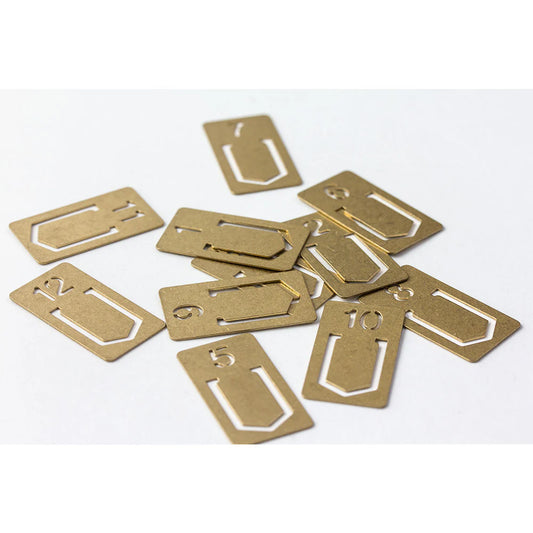 TRC Brass Number Clip