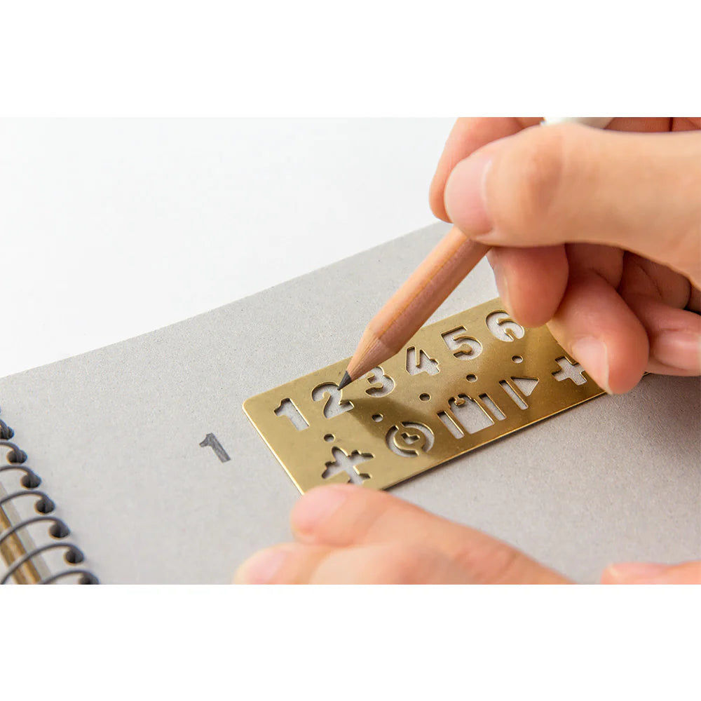 TRC Brass Template Bookmark Number