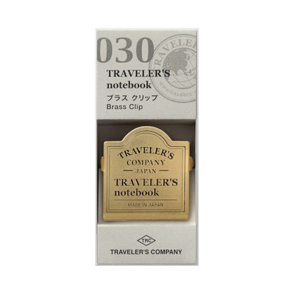 TRAVELER's Brass Clip - TRC Logo