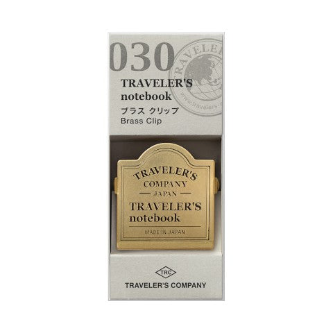 TRAVELER's Brass Clip - TRC Logo