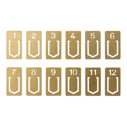 TRC Brass Number Clip