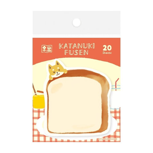 Furukawa Shiko Sticky Notes - Katanuki Fusen - Bread and Dog