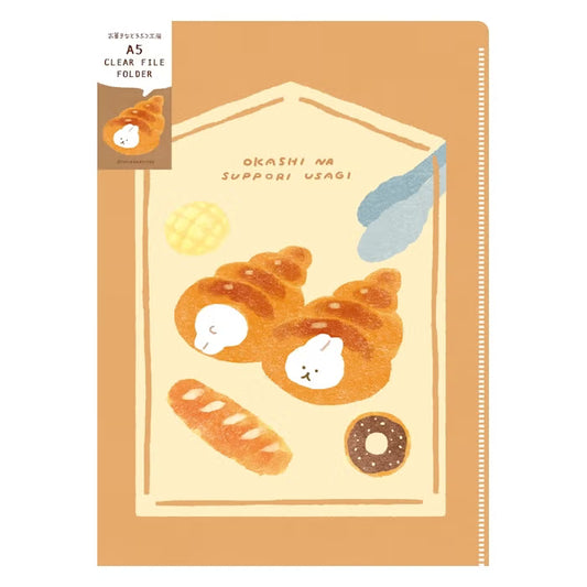 Furukawashiko A5 Clear File - Sweets Animal Workshop Vol. 3 - Bread Rabbit