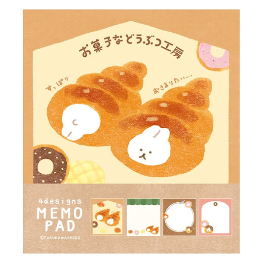 Furukawashiko Memo Pad - Sweets Animal Workshop Vol. 3 - Bread Rabbit