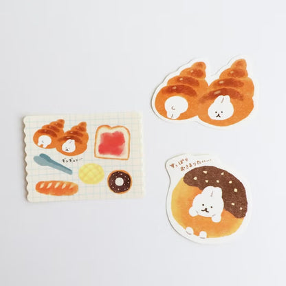 Furukawashiko Sticker Set - Sweets Animal Workshop Vol. 3 - Bread Rabbit