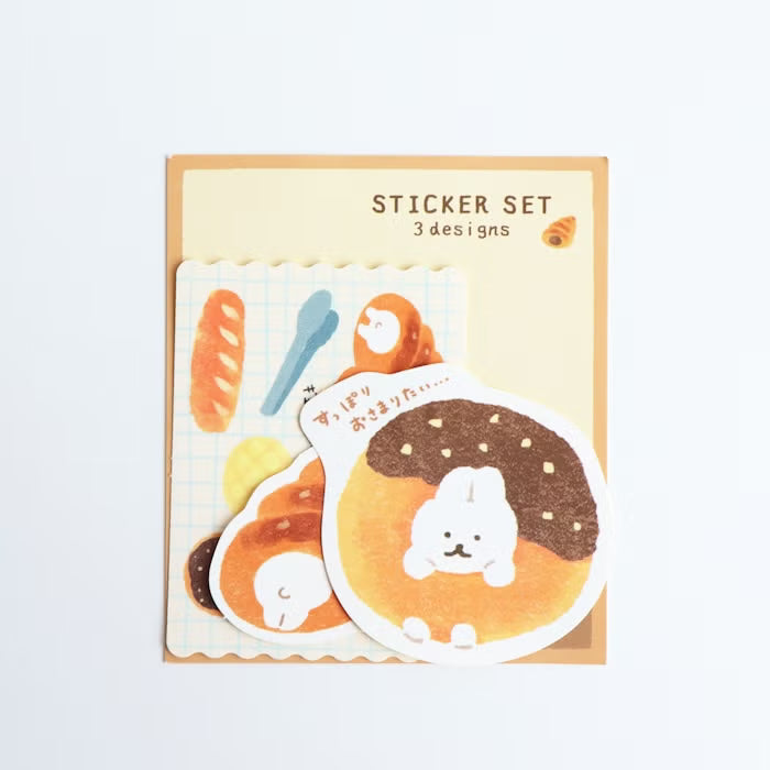Furukawashiko Sticker Set - Sweets Animal Workshop Vol. 3 - Bread Rabbit