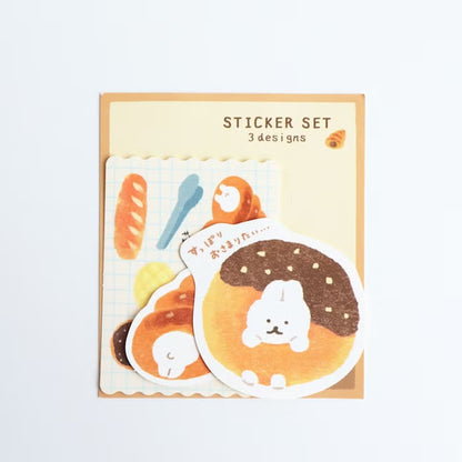 Furukawashiko Sticker Set - Sweets Animal Workshop Vol. 3 - Bread Rabbit