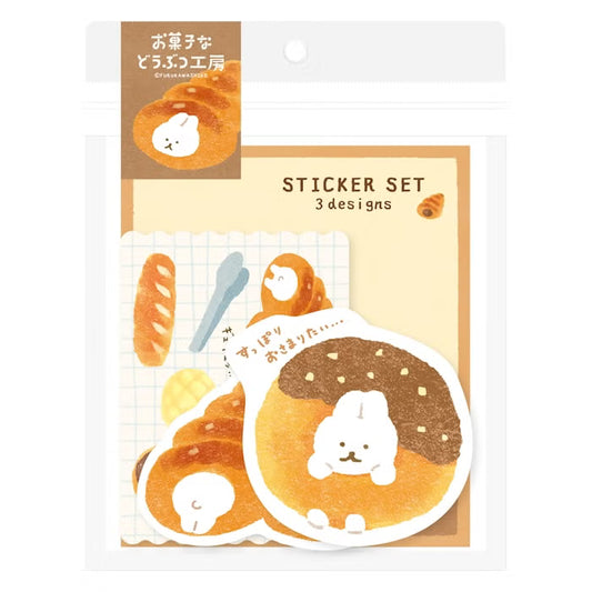 Furukawashiko Sticker Set - Sweets Animal Workshop Vol. 3 - Bread Rabbit