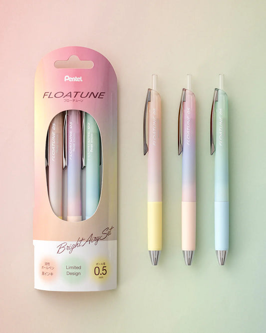 Pentel Floatune Ballpoint Pen - Airy Limited Edition - 0.5mm - Bright Airy Set