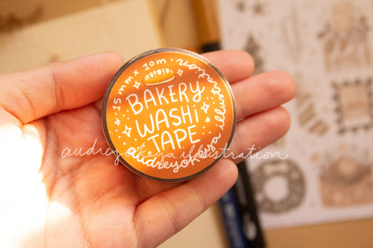 Okeya Stationery Co. - Bread Washi Tape - Brown