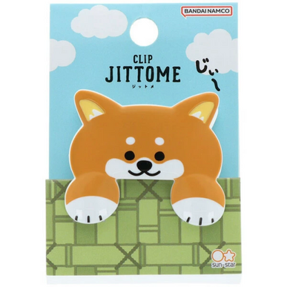 Sun-Star Jittome Die-Cut Clip - Brown Shiba Inu