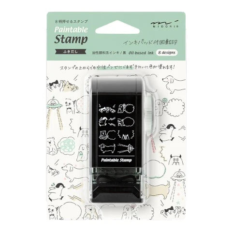 Midori Paintable Rotating Stamp Dial - Bubble