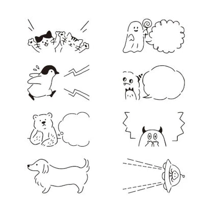 Midori Paintable Rotating Stamp Dial - Bubble