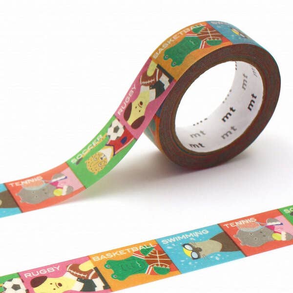 mt Washi Tape - Animals x Sports