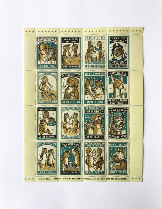 The Portland Stamp Company - Complicated Friendships - Lick & Stick Stamps