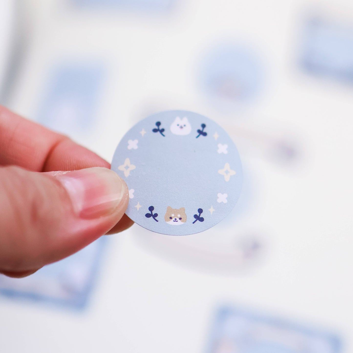 Thousand Skies - Kiss Cut Paper Roll Labels - Sparkles and Clouds