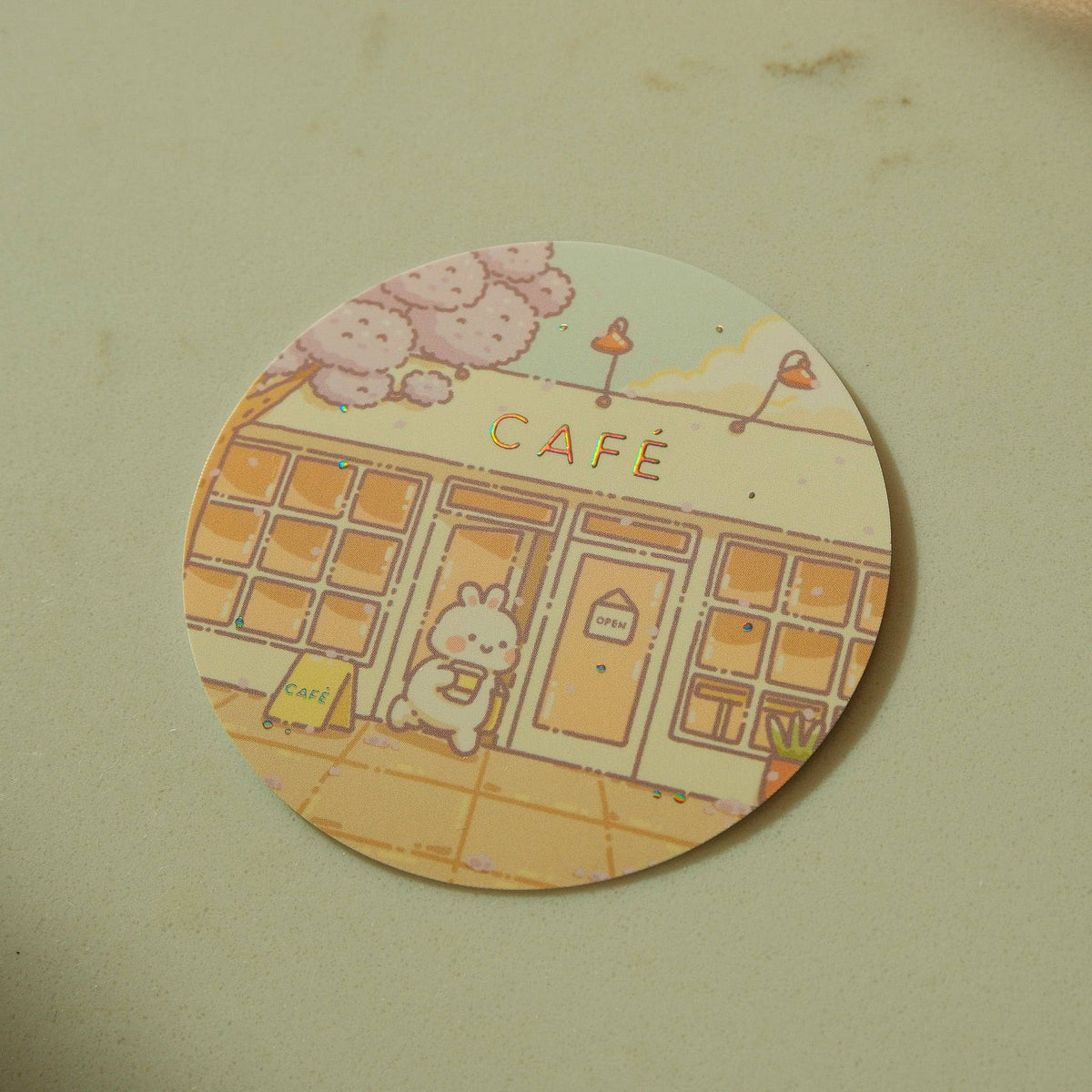 2jingis2jing - Die Cut Sticker - California Series - Morning Cafe