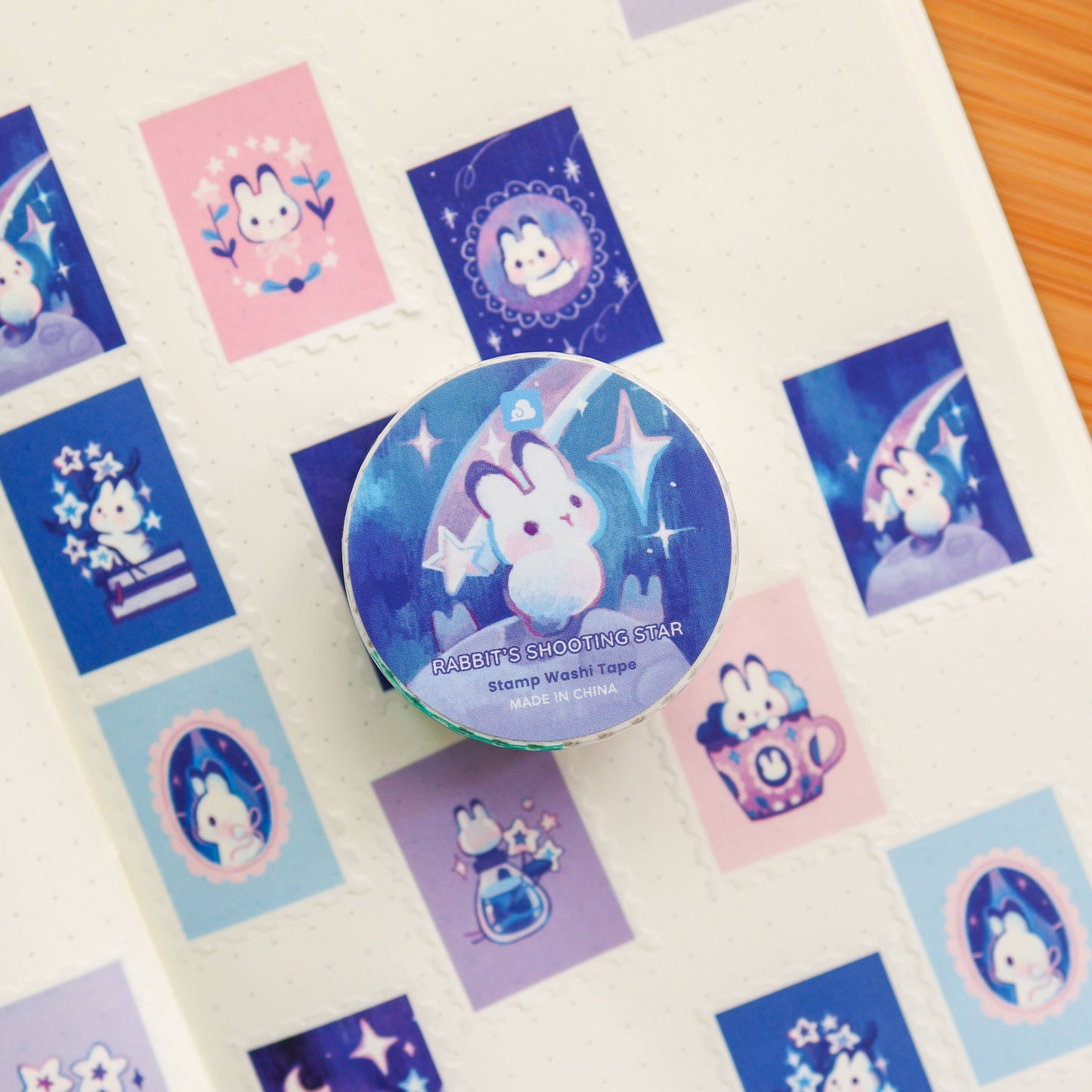 Thousand Skies - Stamp Washi Tape - Rabbit's Shooting Star