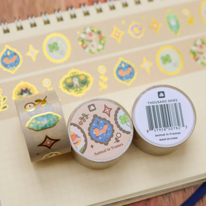 Thousand Skies - Foil Washi Tape - Animal in Frames