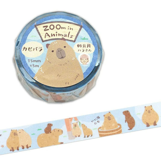 NB ZOOm In Animals Washi Tape - Capybara